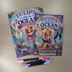 Tulipa Visits the Ocean Storybook & Coloring Book Bundle
