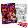 Tulipa Boo Beach Teen Coloring Book