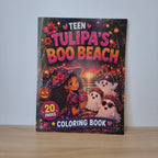 Tulipa Boo Beach Teen Coloring Book