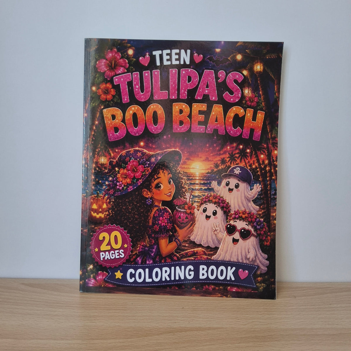 Tulipa Boo Beach Teen Coloring Book