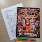 Tulipa Boo Beach Young Coloring Book