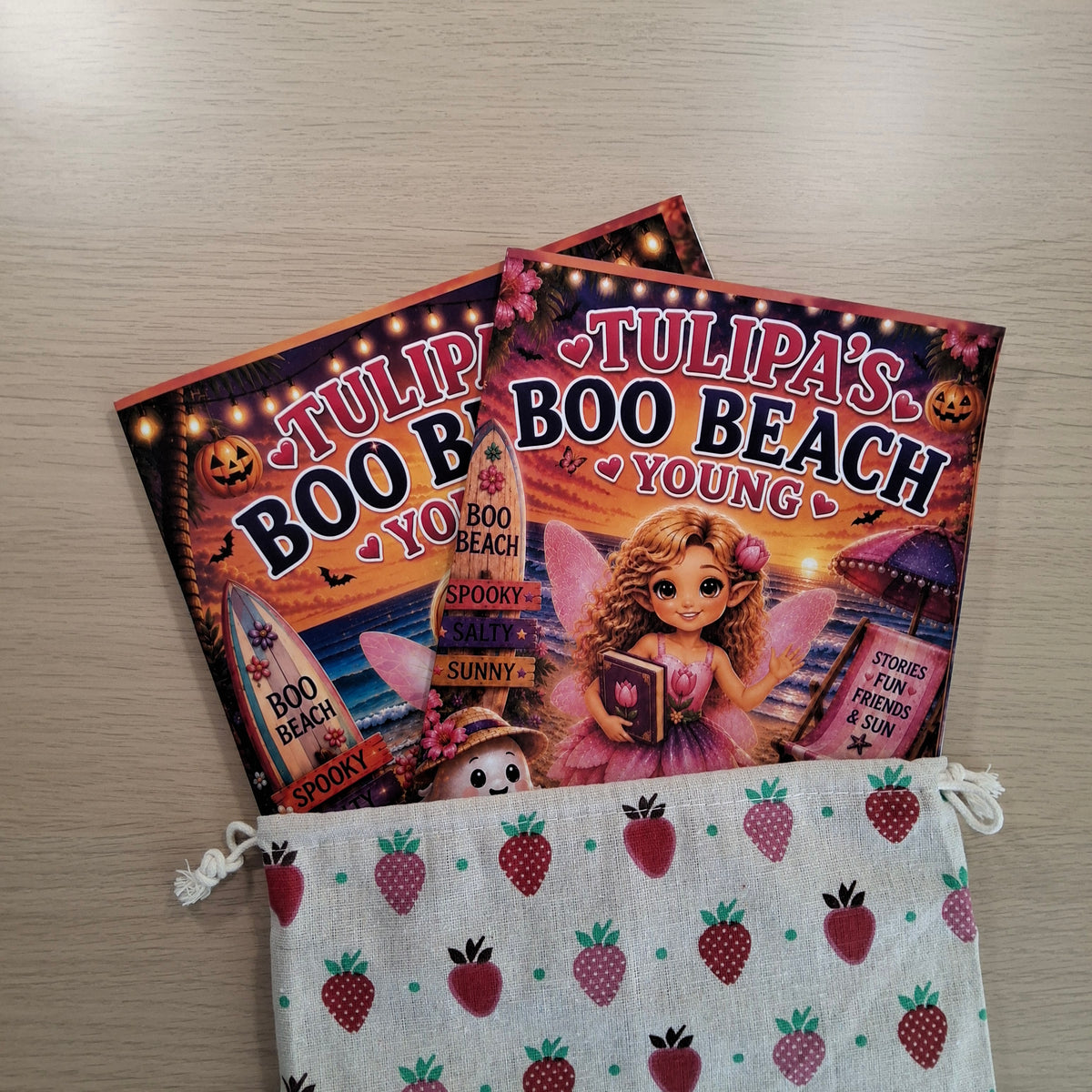 Tulipa Boo Beach Young Storybook & Coloring Book Bundle