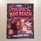 Tulipa Boo Beach Teen Coloring Book