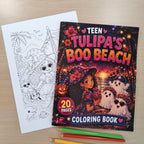 Tulipa Boo Beach Teen Storybook & Coloring Book Bundle