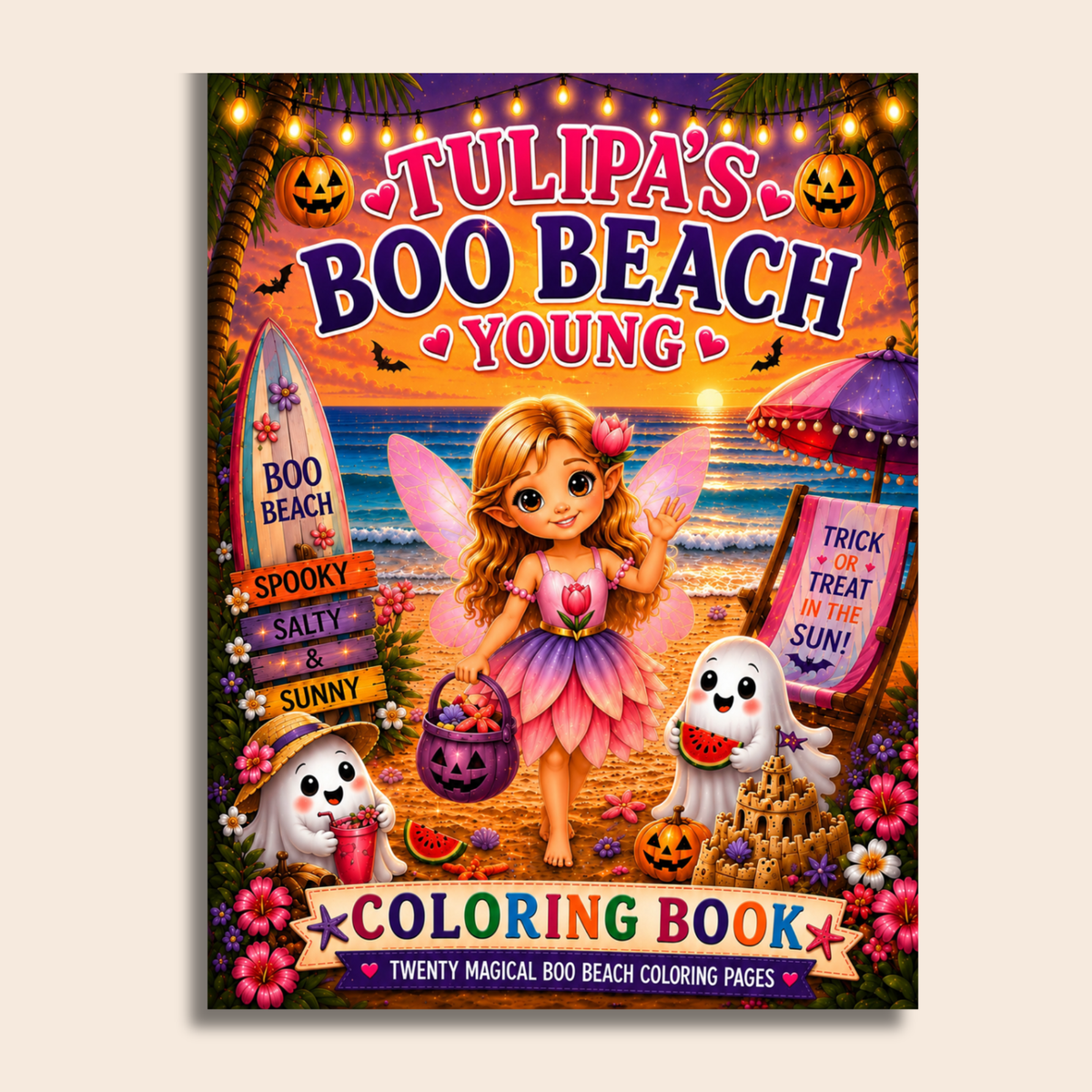 Tulipa Boo Beach Young Coloring Book