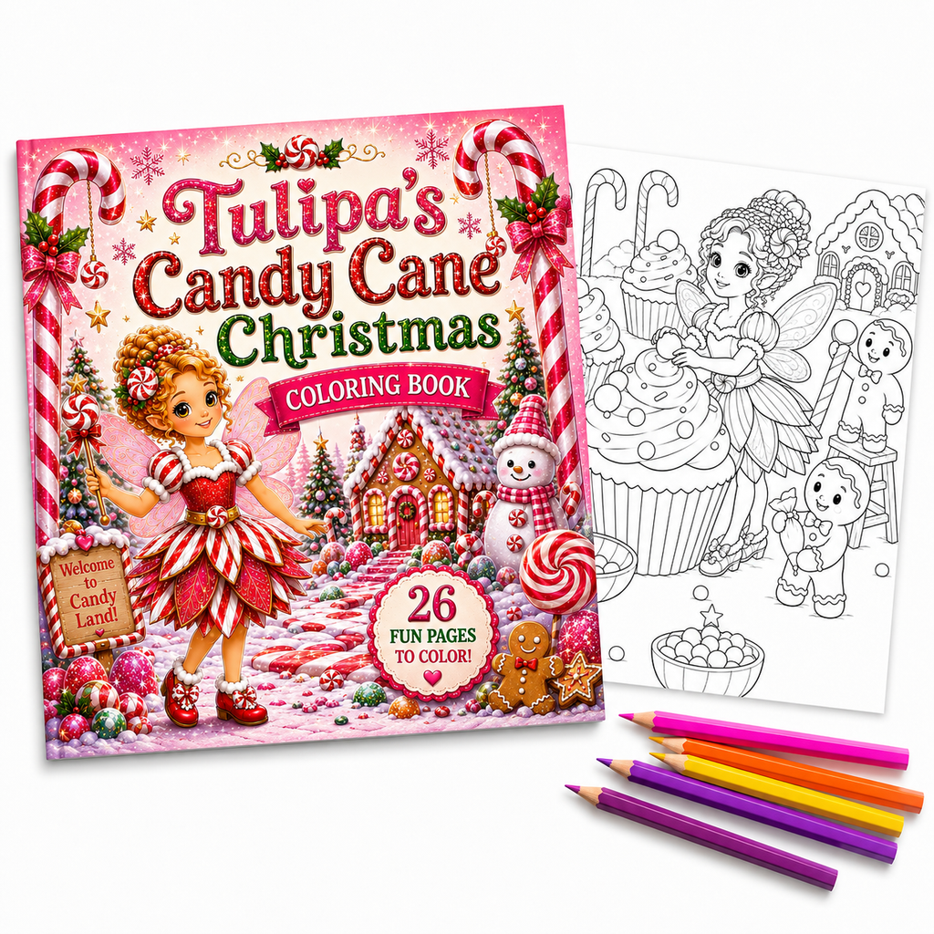 Tulipa's Candy Cane Christmas Coloring Book