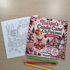 Tulipa's Candy Cane Christmas Storybook & Coloring Book Bundle