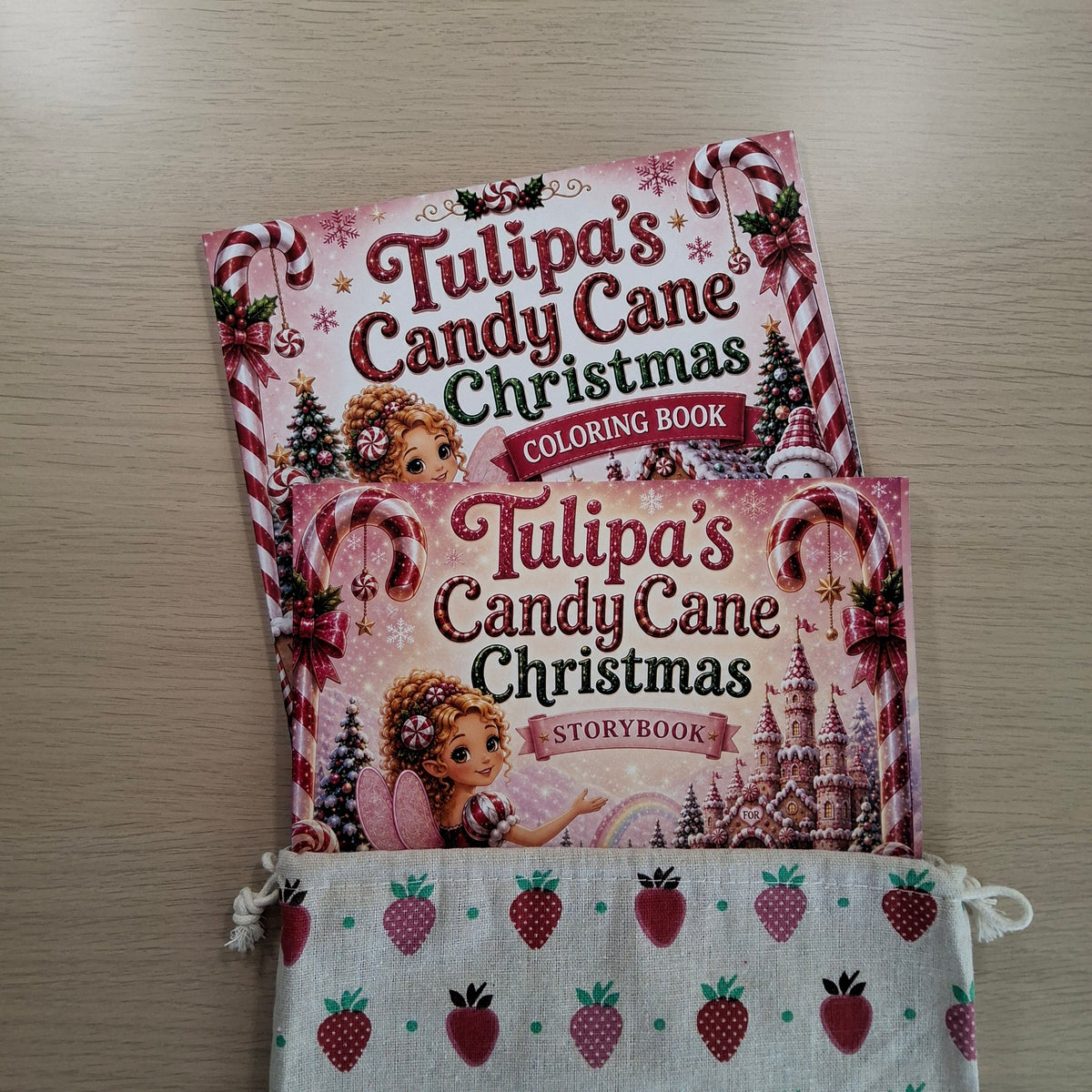 Tulipa's Candy Cane Christmas Storybook & Coloring Book Bundle