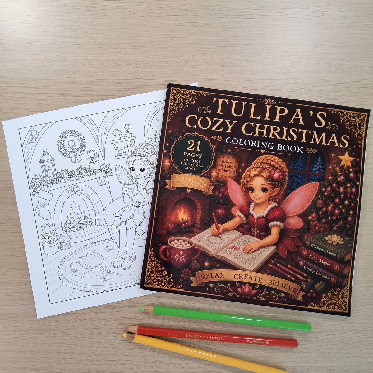 Tulipa's Cozy Christmas Coloring Book