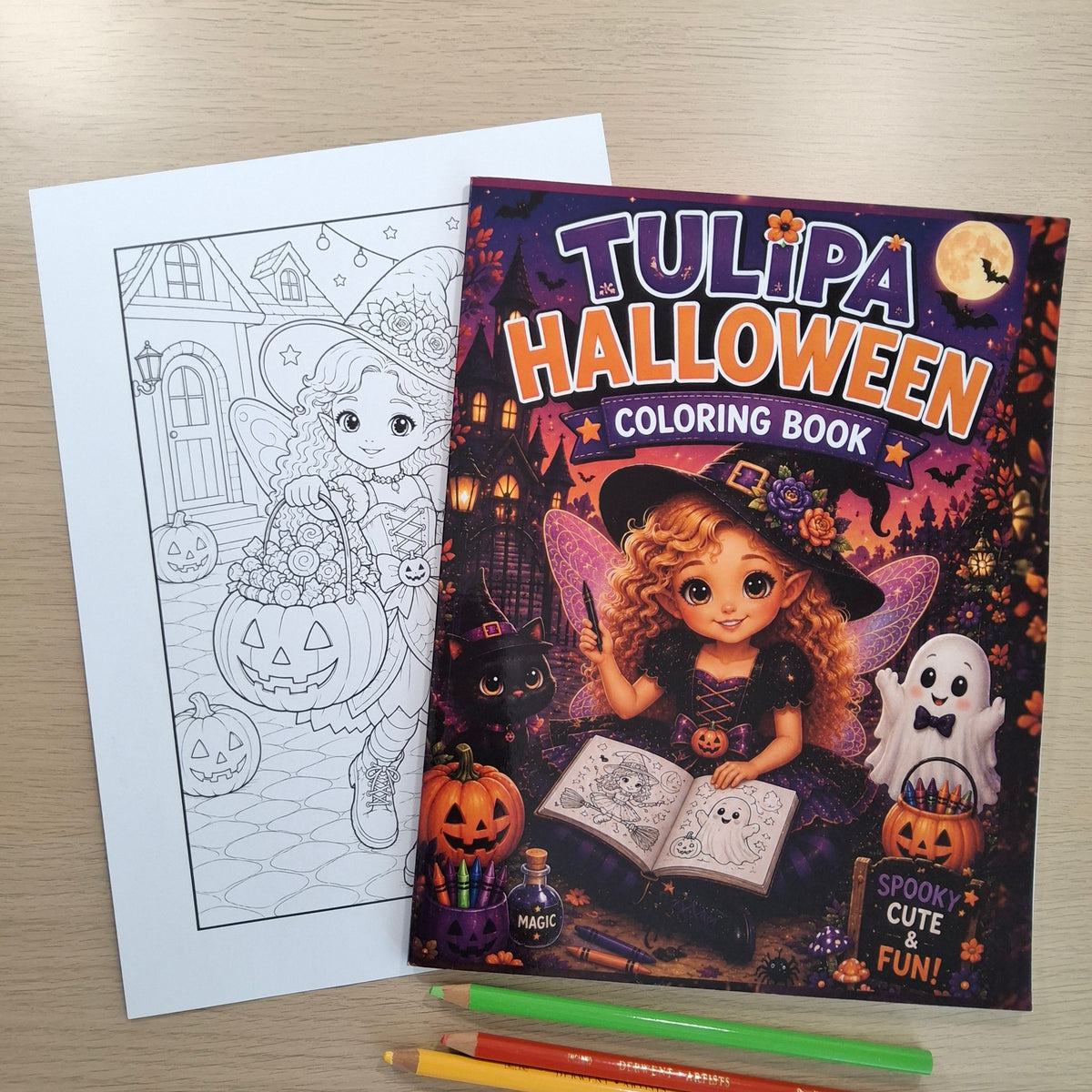 Tulipa Halloween Coloring Book