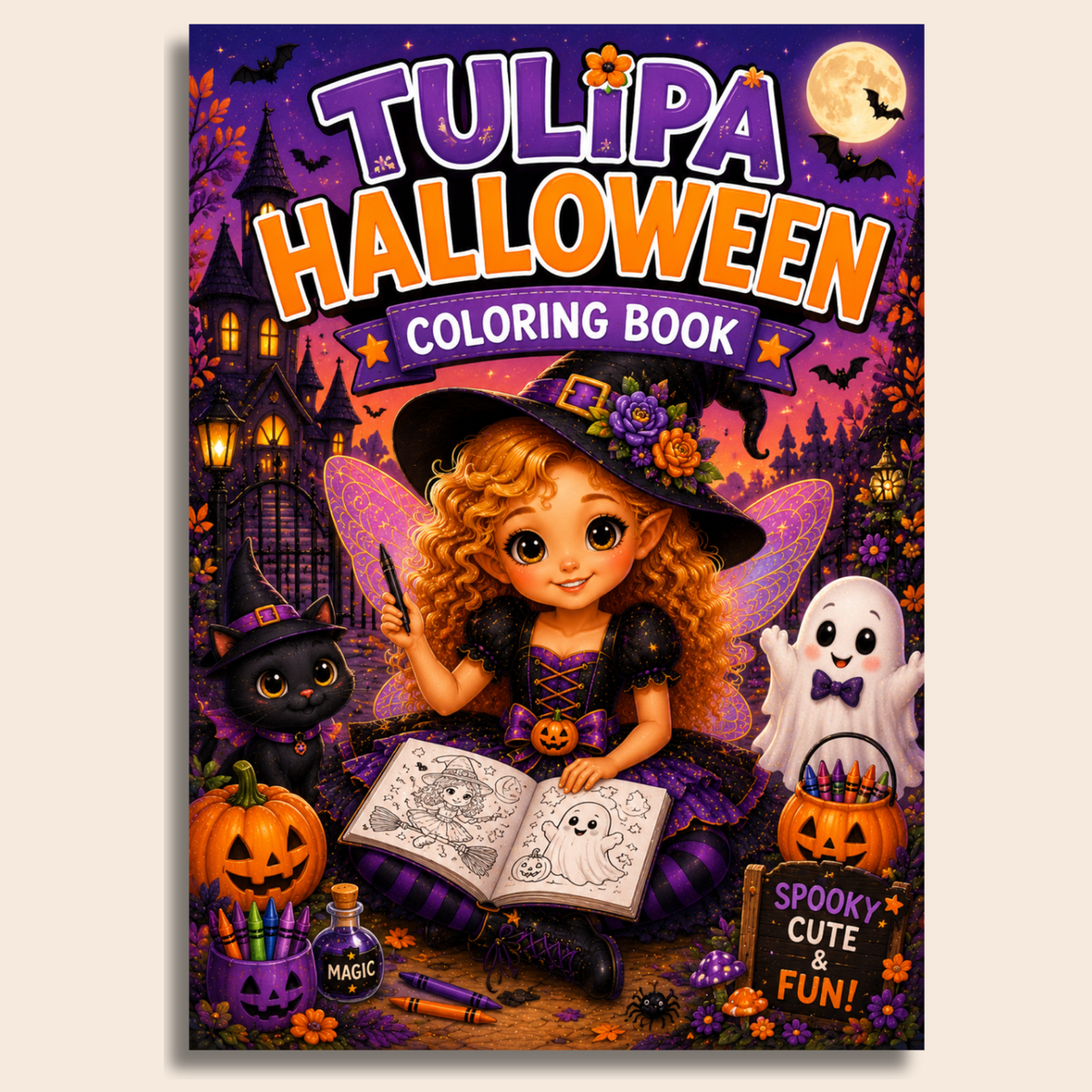 Tulipa Halloween Coloring Book