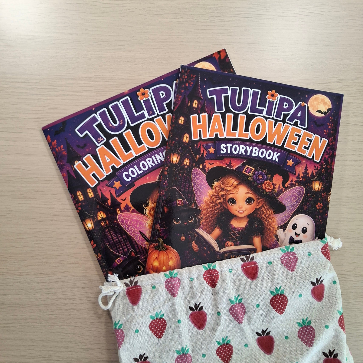 Tulipa Halloween Storybook & Coloring Book Bundle