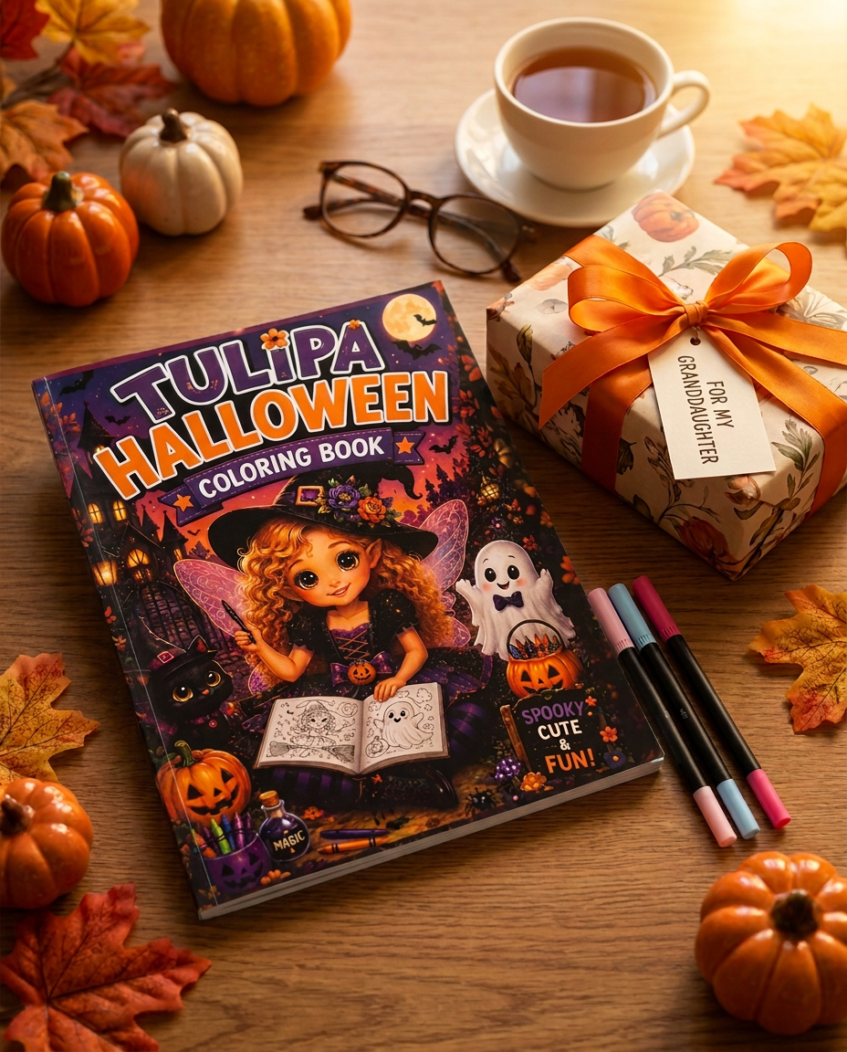 Tulipa Halloween Coloring Book