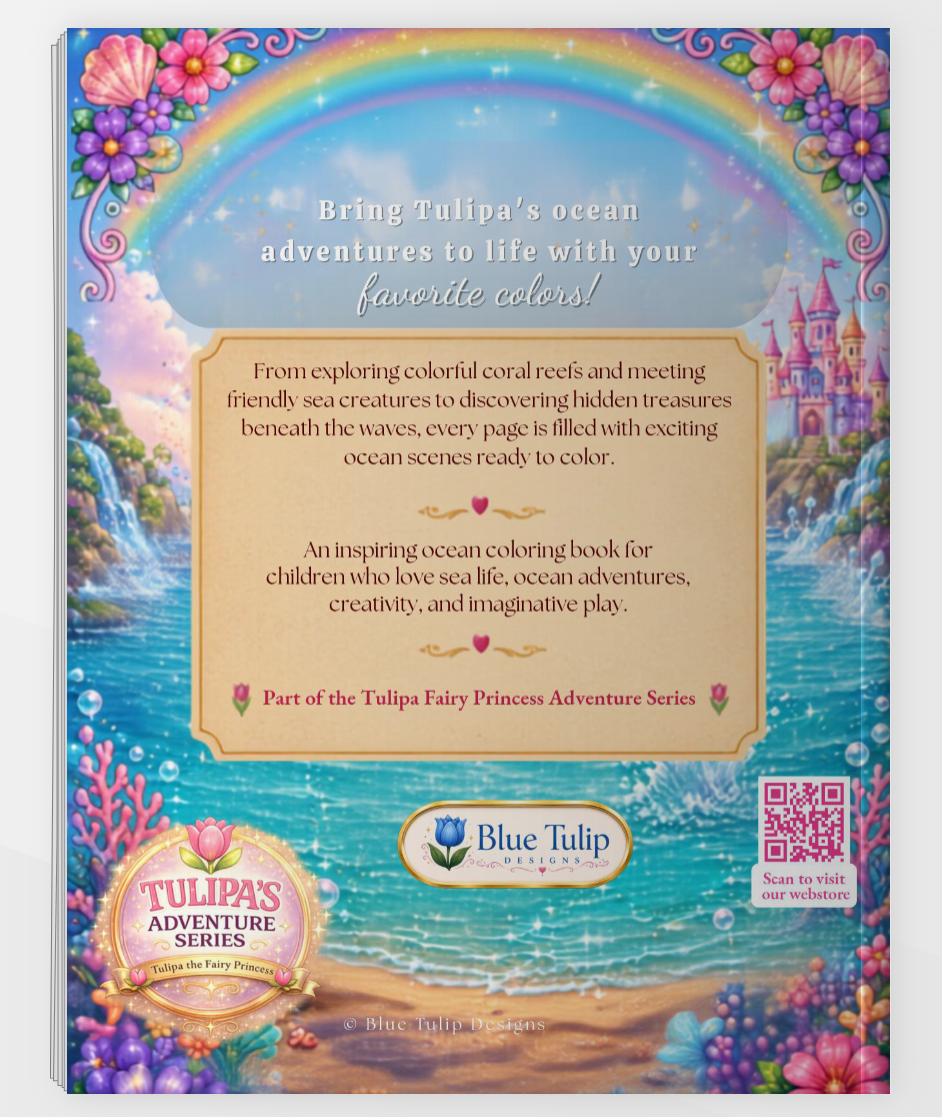 Tulipa Visits the Ocean Coloring Book
