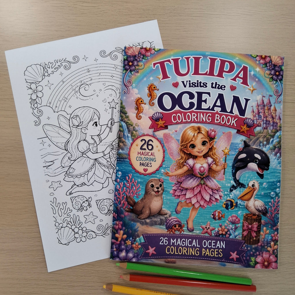 Tulipa Visits the Ocean Coloring Book