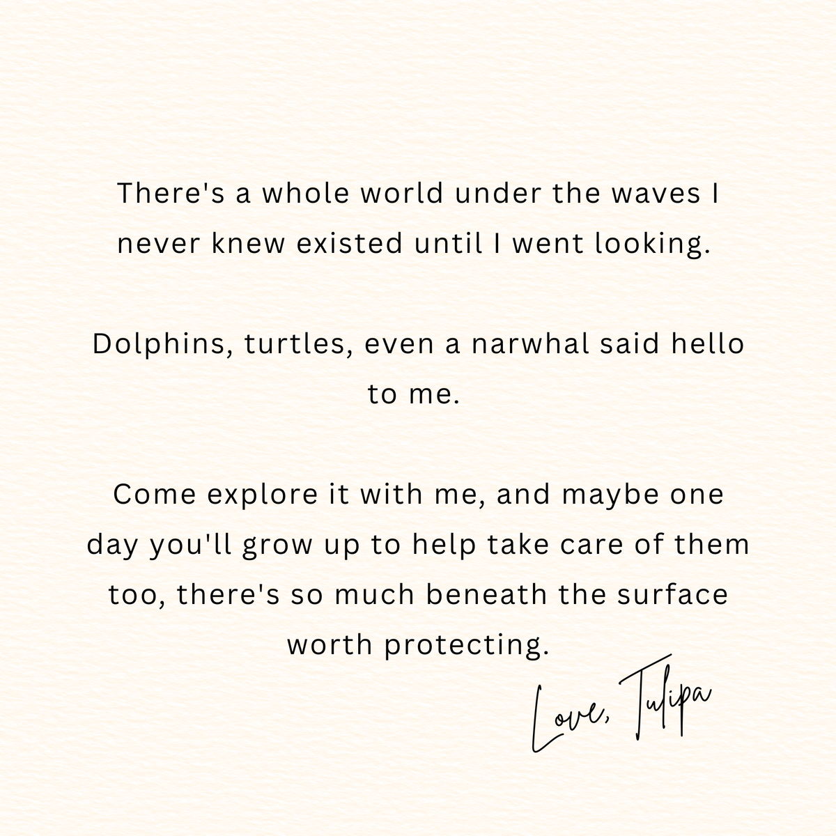 Tulipa Visits the Ocean Storybook