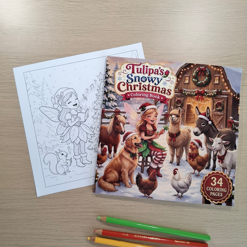 Tulipa's Snowy Christmas Coloring Book