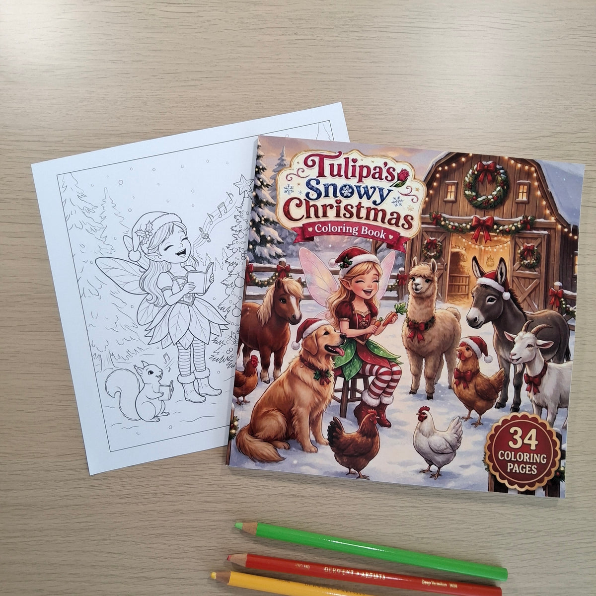 Tulipa's Snowy Christmas Coloring Book