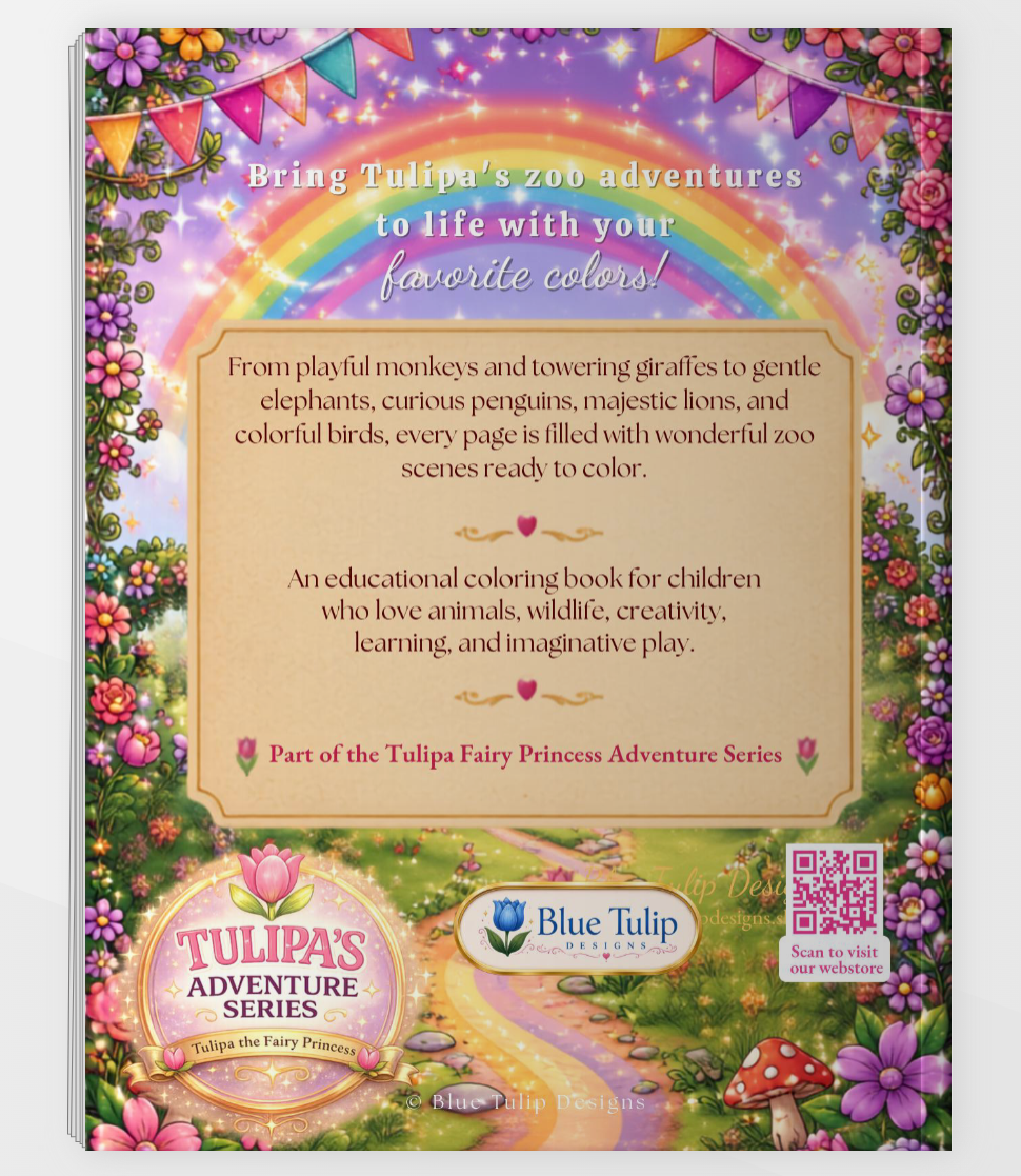 Tulipa Visits the Zoo Coloring Book