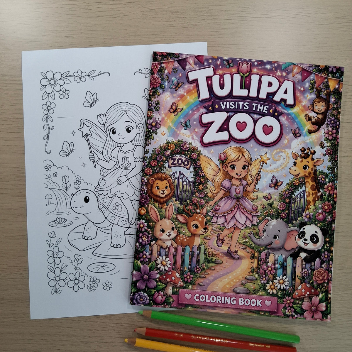 Tulipa Visits the Zoo Coloring Book
