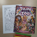 Tulipa Visits the Zoo Storybook & Coloring Book Bundle