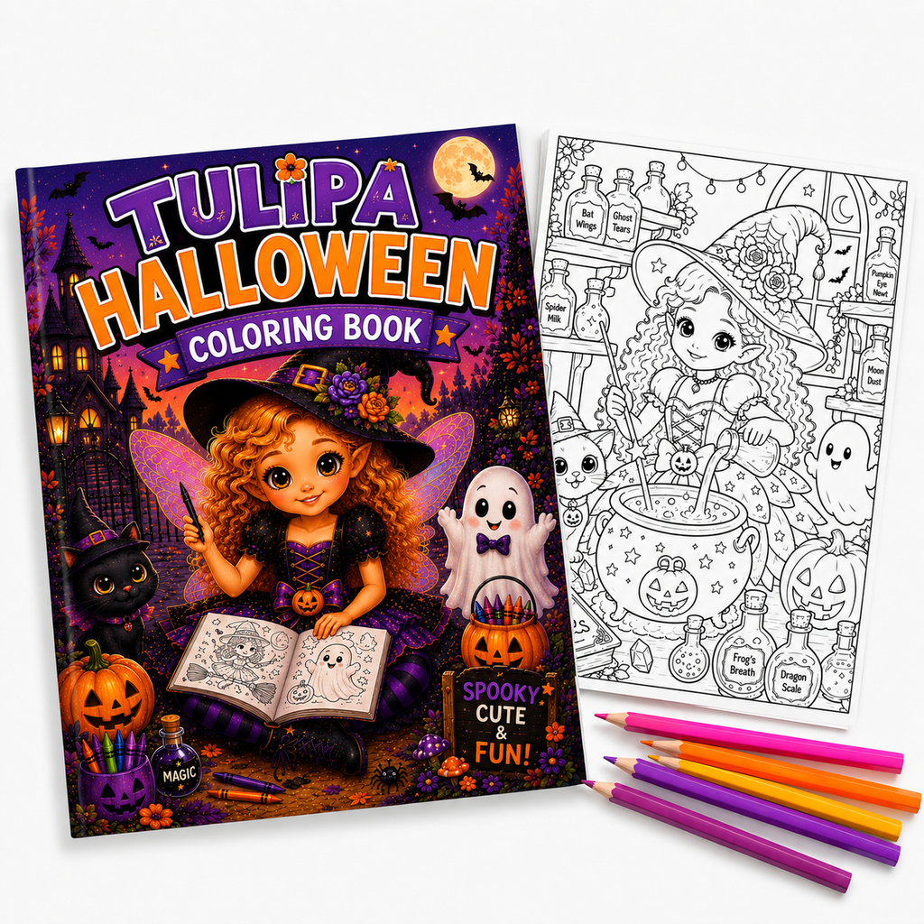 Tulipa Halloween Coloring Book