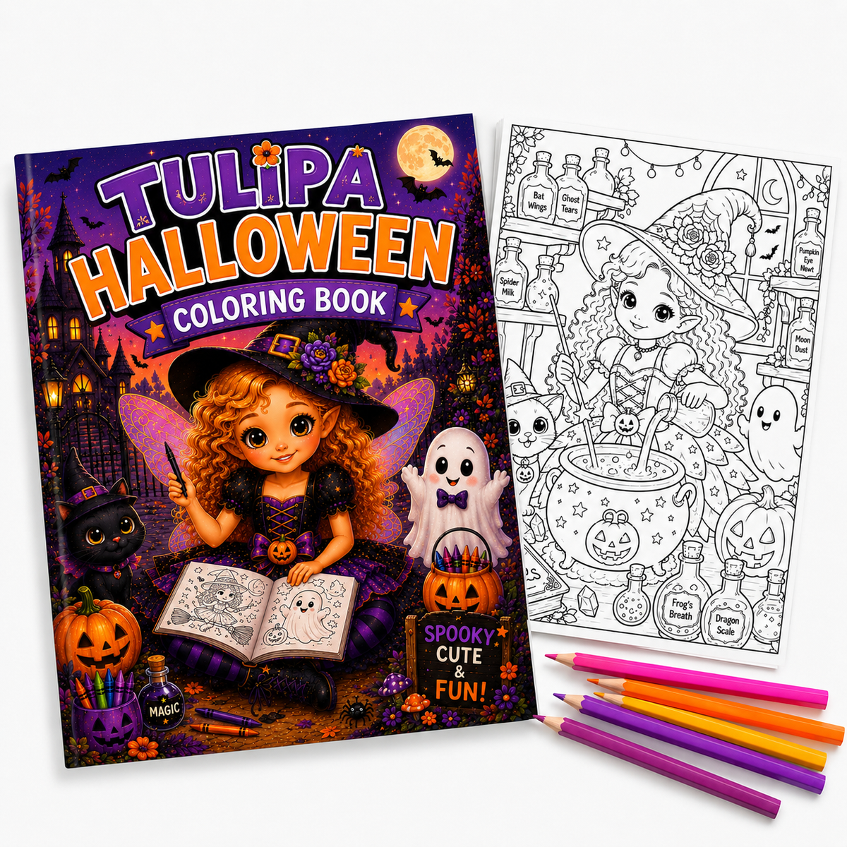 Tulipa Halloween Coloring Book