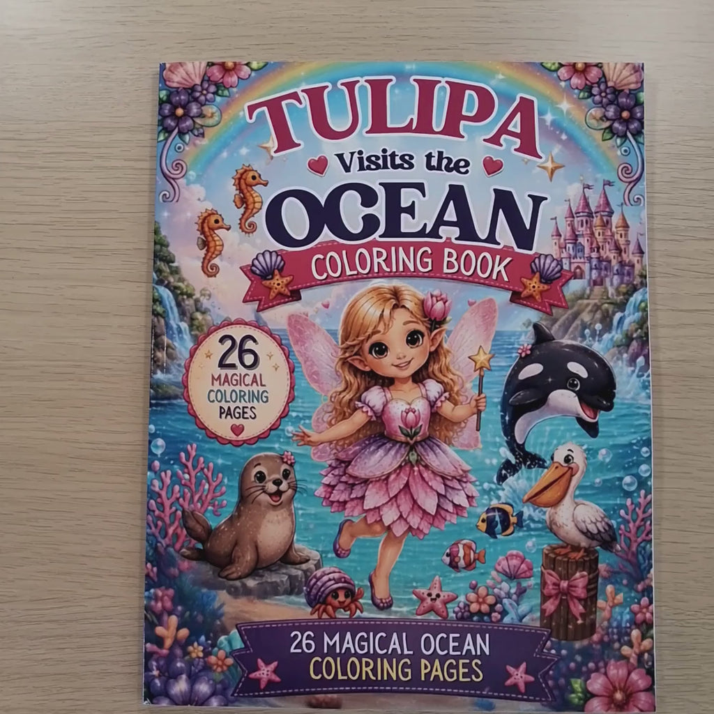 Tulipa Visits the Ocean Coloring Book