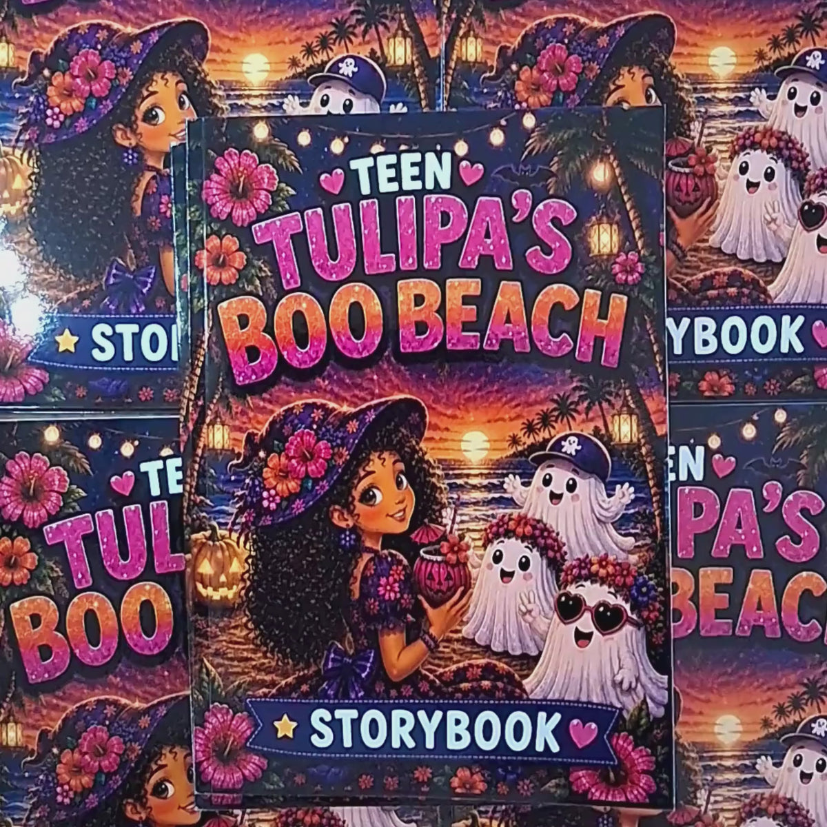 Tulipa Boo Beach Teen Storybook & Coloring Book Bundle
