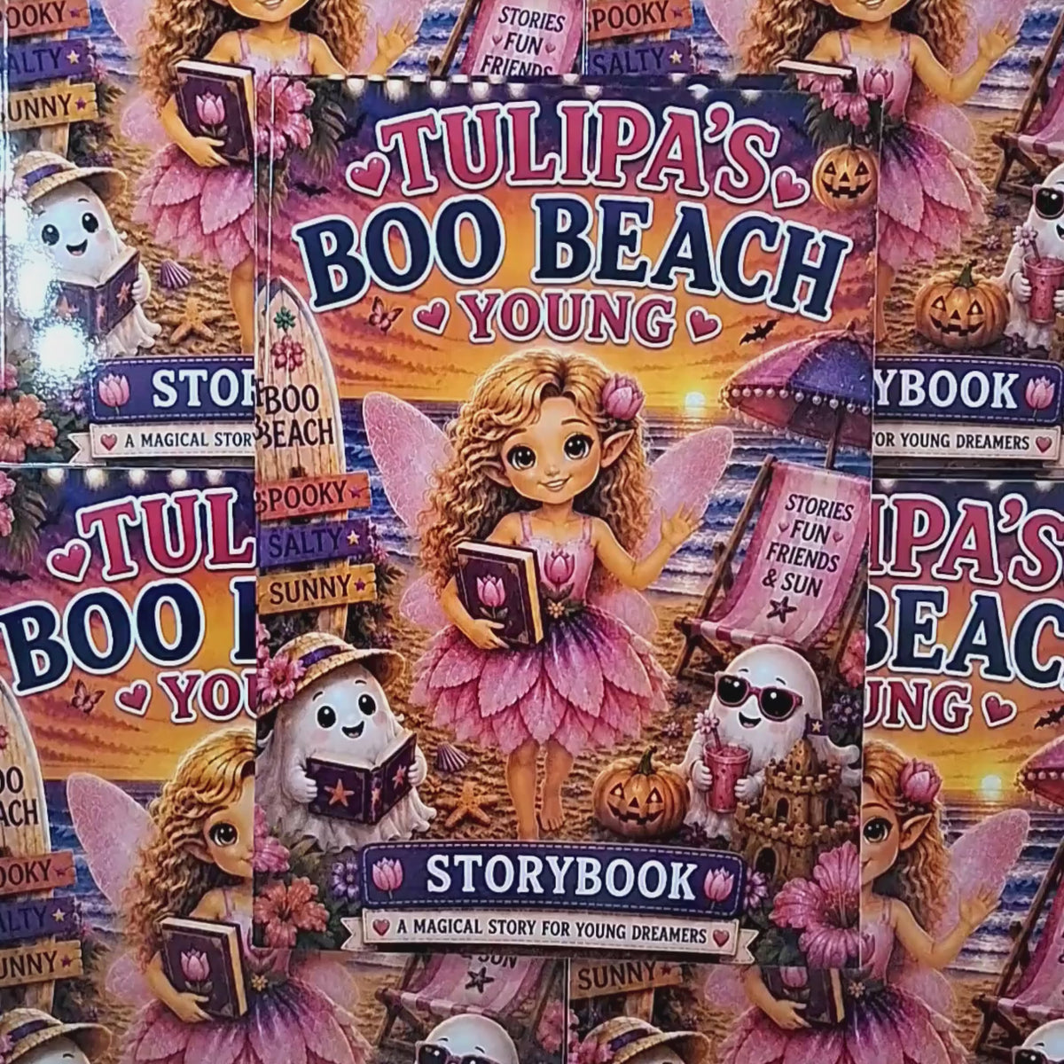 Tulipa Boo Beach Young Storybook & Coloring Book Bundle