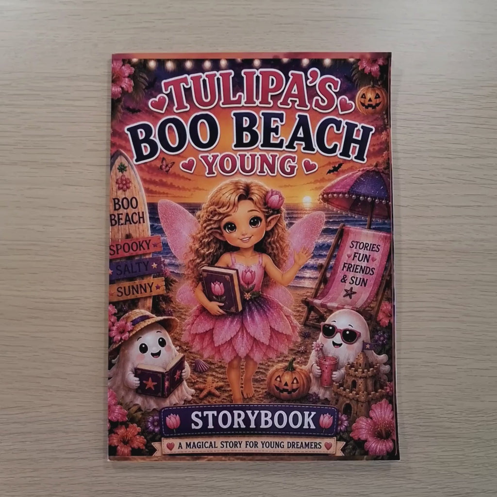 Tulipa Boo Beach Young Storybook & Coloring Book Bundle