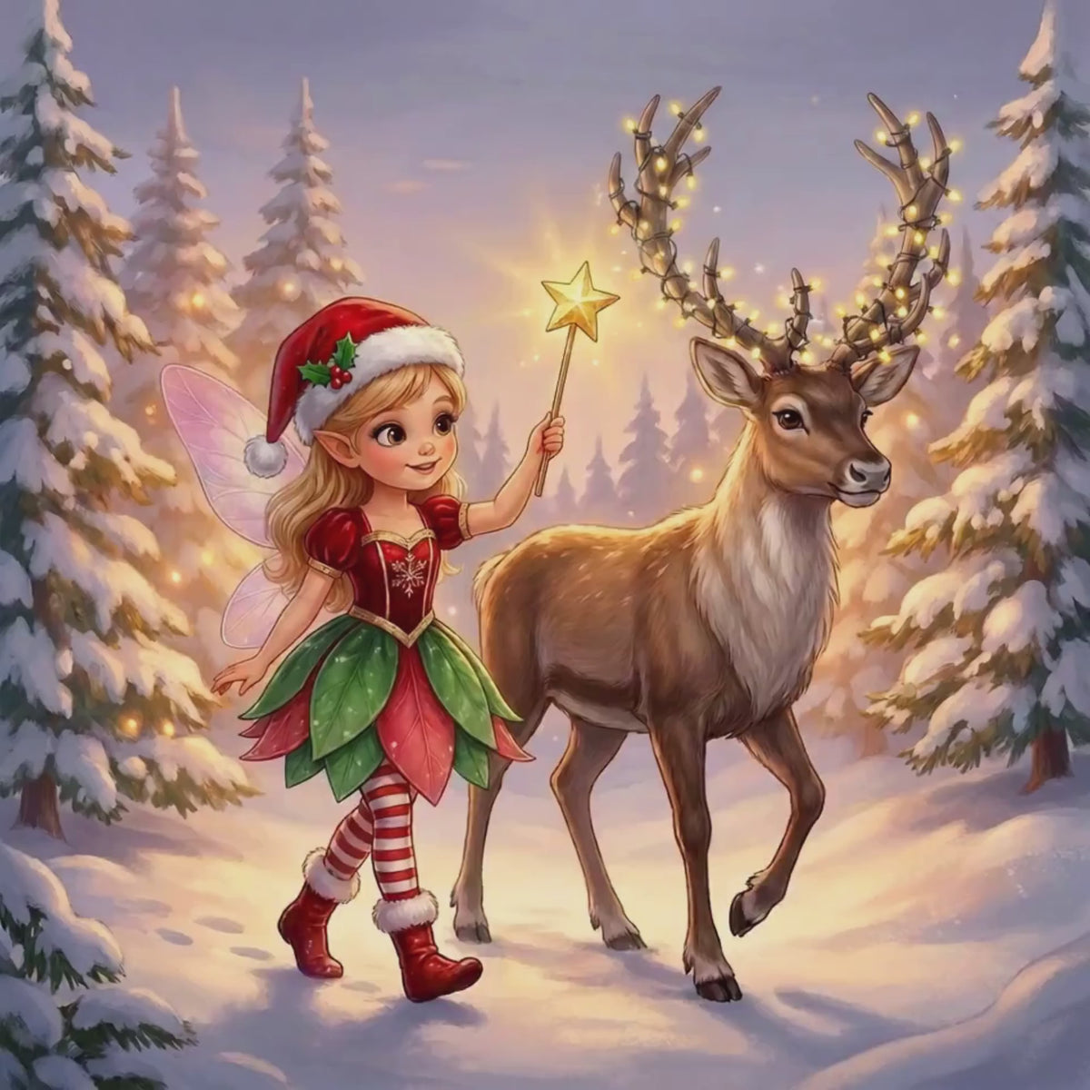 Tulipa's Snowy Christmas Coloring Book