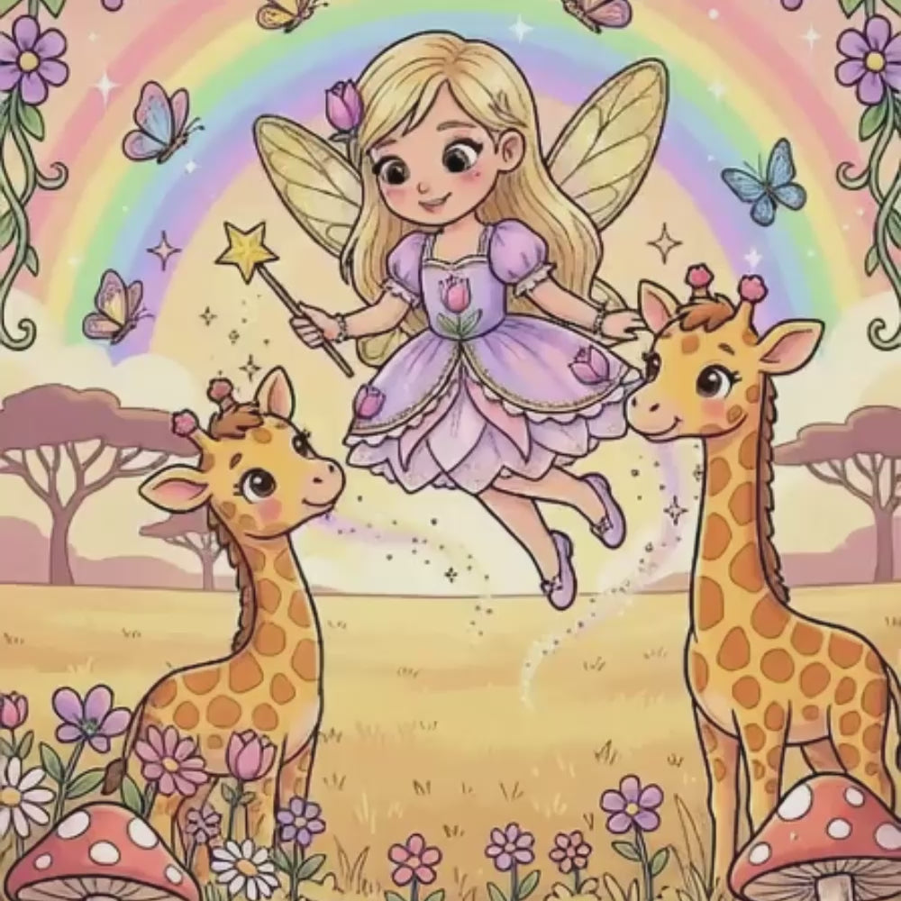 Tulipa Visits the Zoo Coloring Book