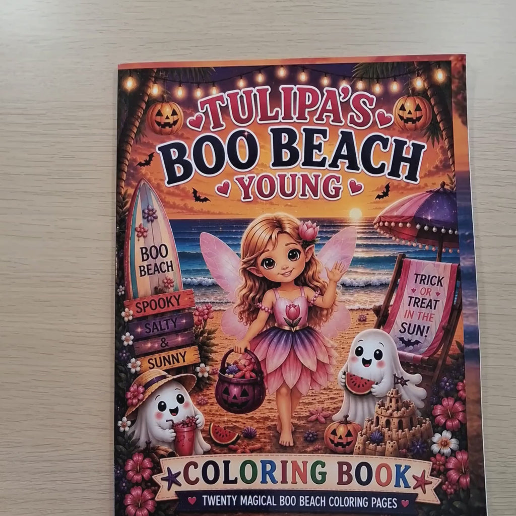 Tulipa Boo Beach Young Coloring Book