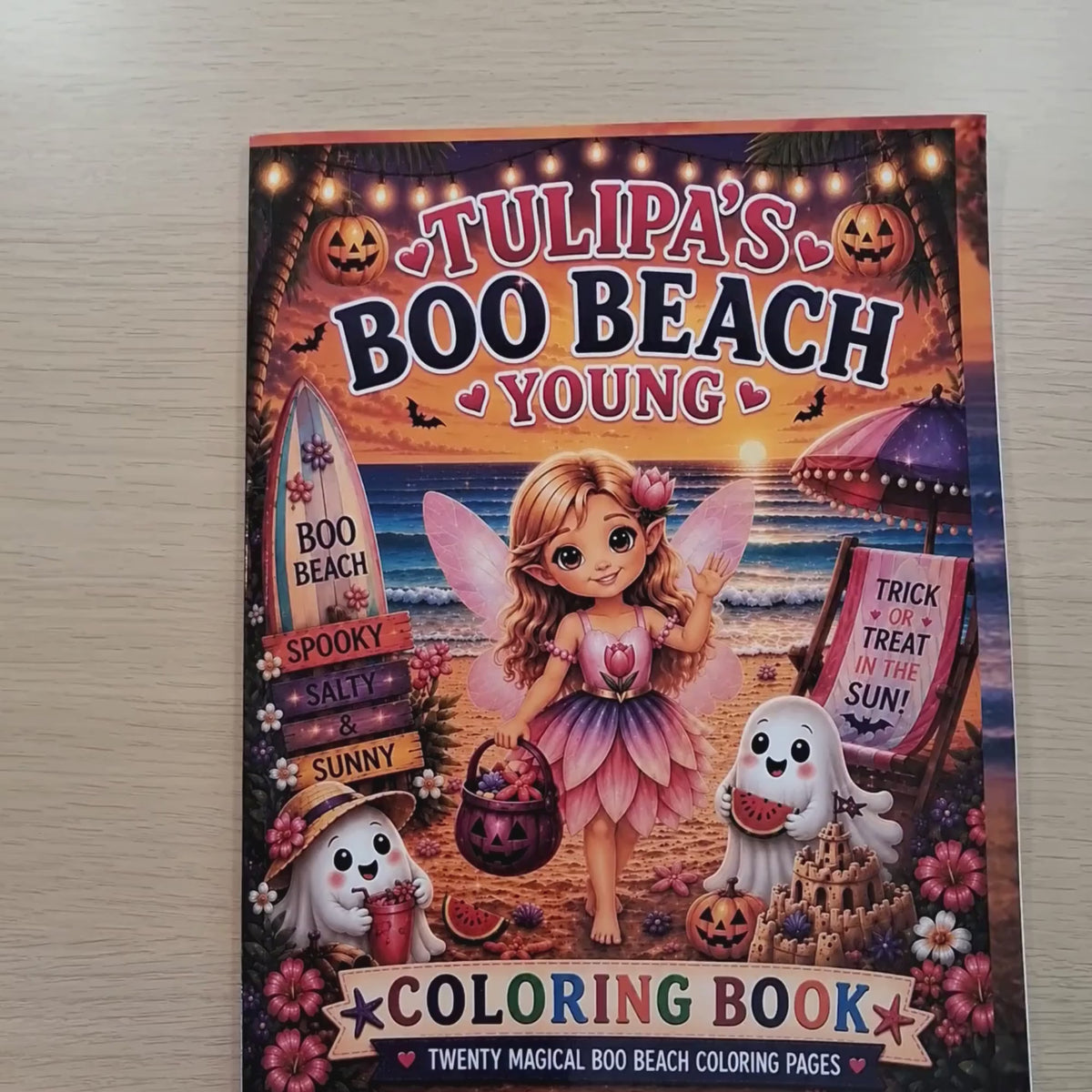 Tulipa Boo Beach Young Coloring Book