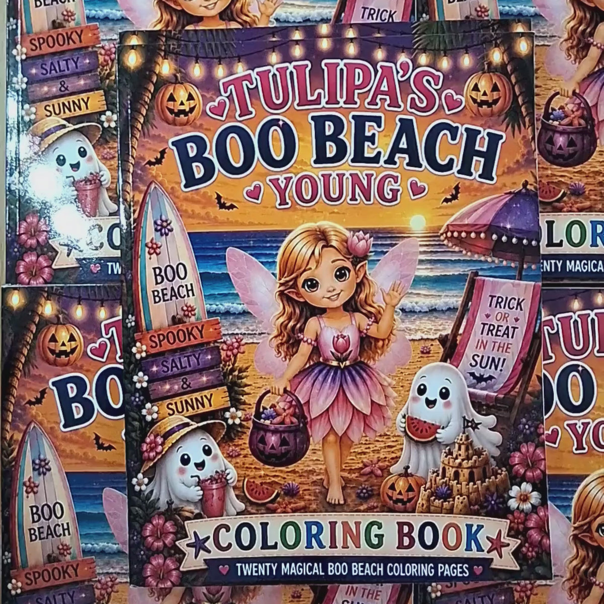 Tulipa's Spooky Cute Halloween Coloring Book Bundle