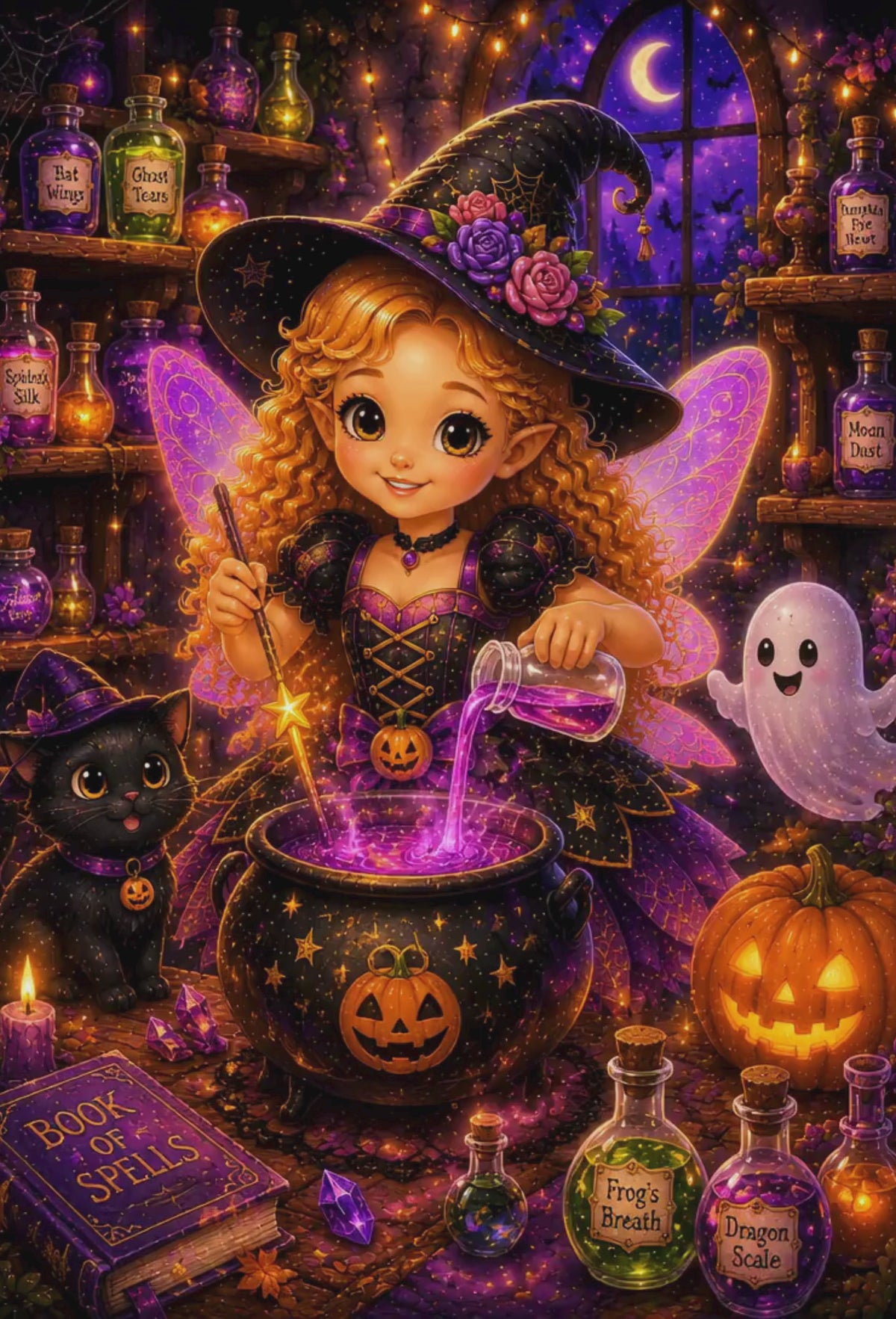 Tulipa Halloween Storybook & Coloring Book Bundle