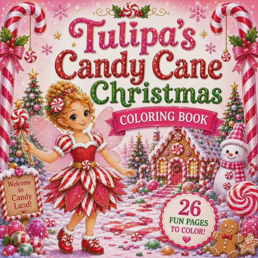 Tulipa's Candy Cane Christmas Coloring Book