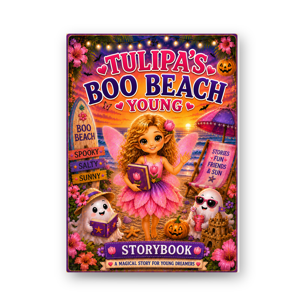 Tulipa Boo Beach Young Storybook & Coloring Book Bundle